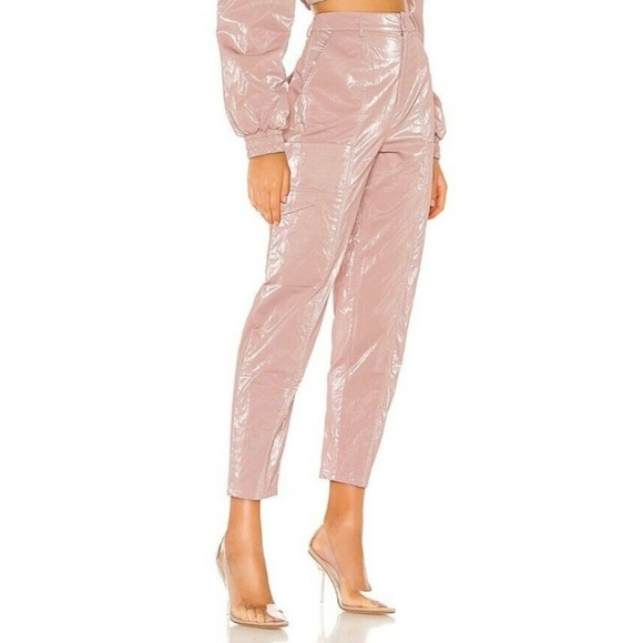 Hours Revolve Lillium Puffer Jacket and Pants Set in Blush Size XS - Picture 3 of 15